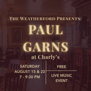 Paul Garns performing live at Charly's Pub & Grill inside the historic Weatherford Hotel in downtown Flagstaff