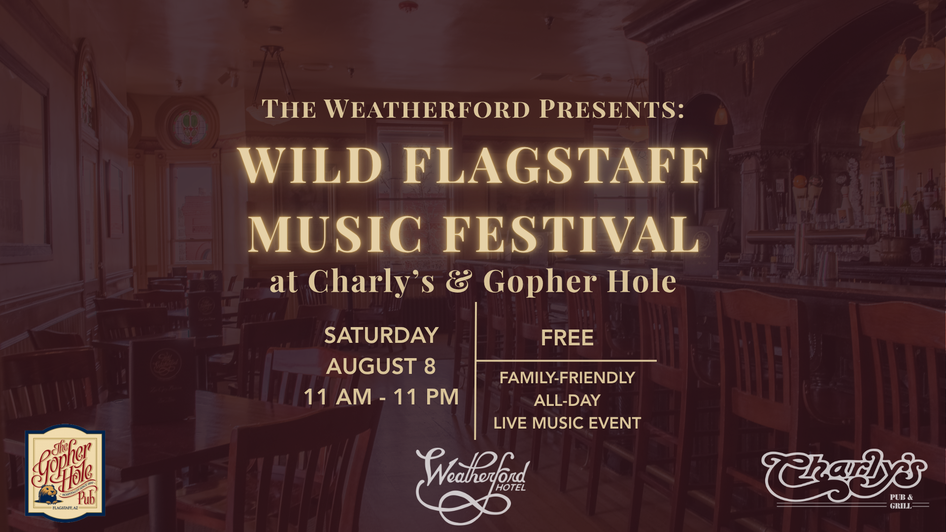 Wild Flagstaff Music Festival at the historic Weatherford Hotel in downtown Flagstaff